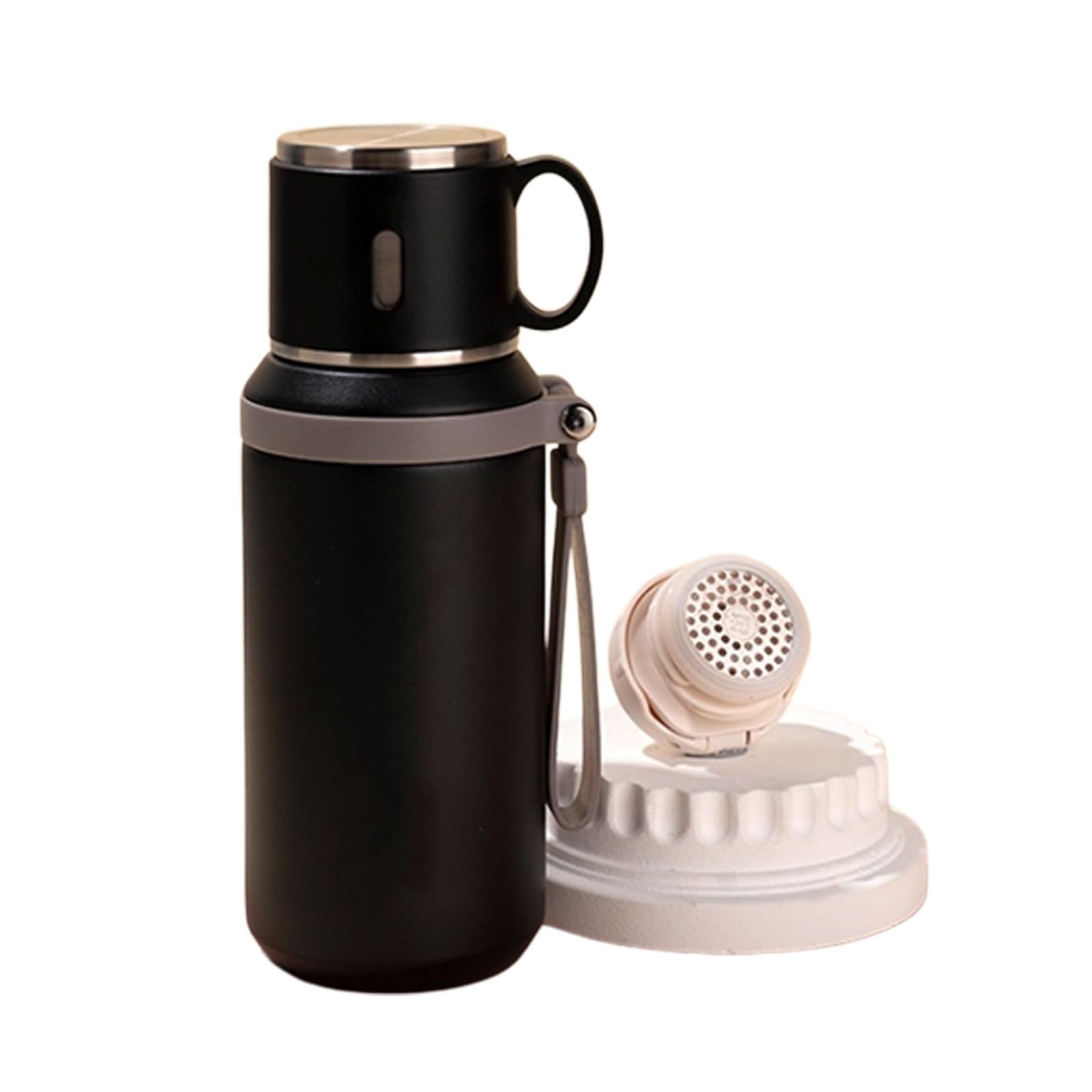 LUCKGONI Innovative Tea Infuser Tumblers With Removable Lid And Vacuum Insulation For Hot Cold Beverages in Travel