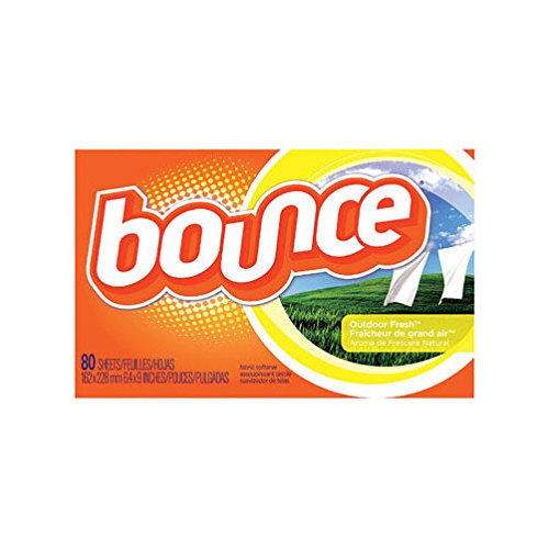 Bounce 80068 Outdoor Fresh Scent Fabric Softener Sheets 80 Count