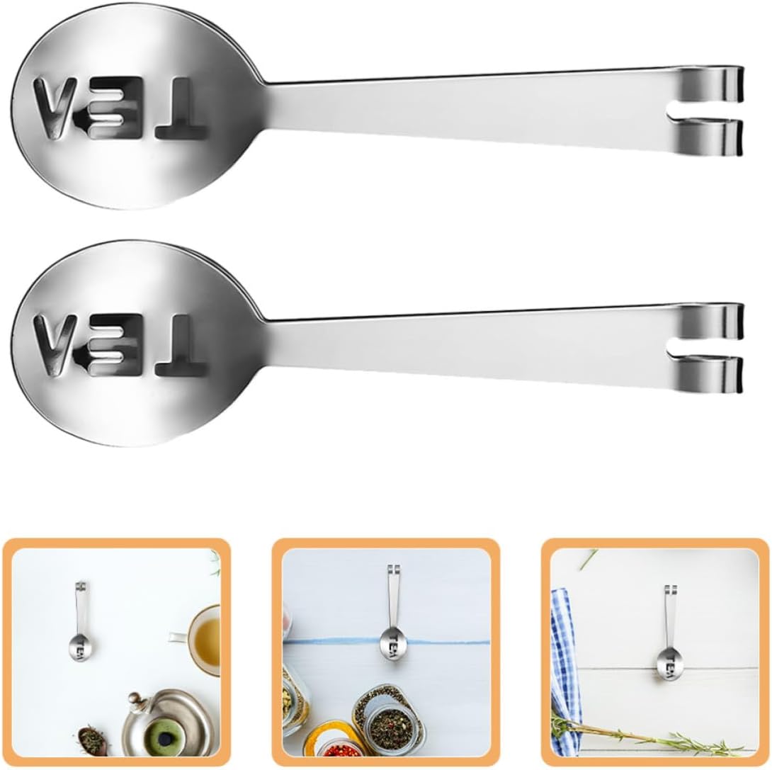 8pcs Stainless Steel Tea Bag Tongs Holder for Ice Cubes