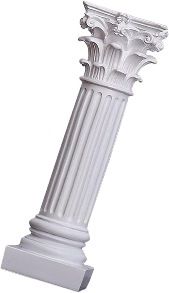 Roman Column Ornaments for Garden Outdoor Pillar Candle Holder Set Decor