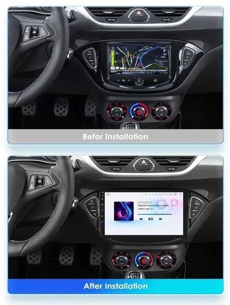 Pantalla Carplay coche de 4 núcleos para Mitsubishi Mirage 6 con Bluetooth y 1G+32G 3