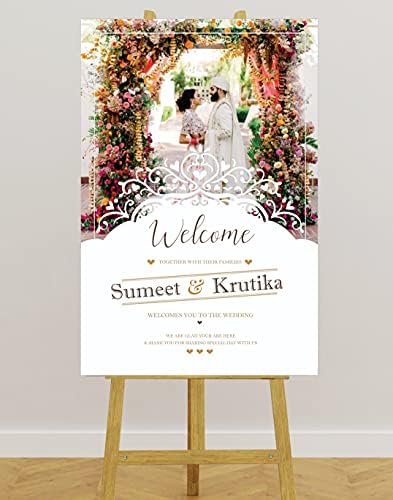 Customized Welcome Board by WESURPRISE for Weddings, Hotels, Banquets ...