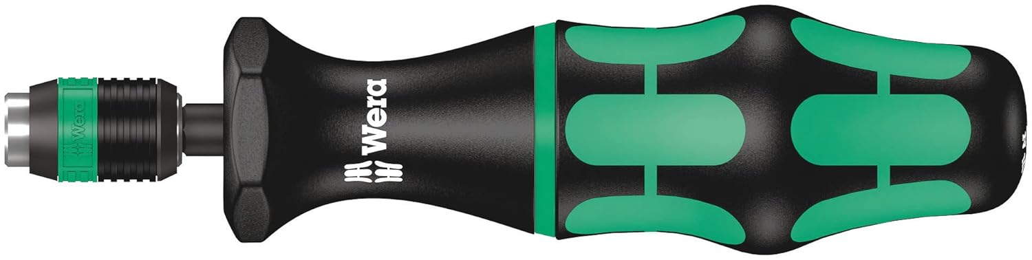 Wera 05074720001 Kraftform 7465 Hexagon Torque Screwdriver, 1/4" Head, 2.5-11.5"/lbs Pre-Set Adjustable Torque Range