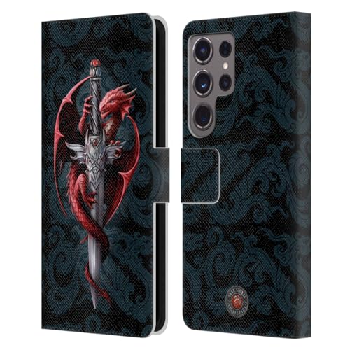 Funda tipo libro para Samsung Galaxy S24 Ultra 5G con diseño protector de Anne Stokes