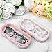 ElevateTech Glasses Case Hard Shell, 2 Pcs Cute Bow Glasses Case Set, 6.69 × 3.15 x 1.2 inches Hard Shell Protection Bow and Butterfly Designs Clear Reading Eye Glass Cases for Eyeglasses Women