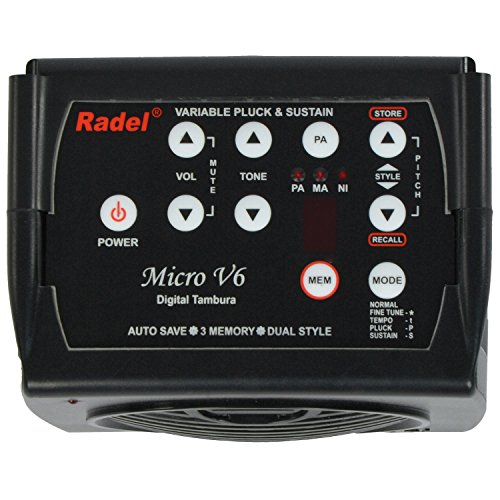 Image of Radel Saarang Micro V6 Digital Tanpura with Bag, Manual & Power Cord