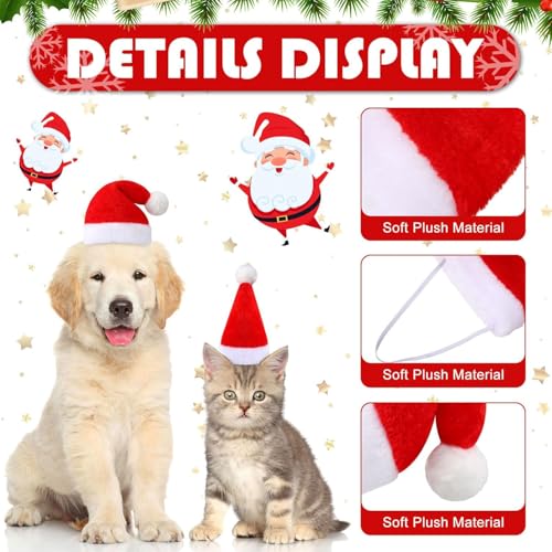 Katzen Hunde Weihnachtskostüm,Weihnachten Haustier Schal,Hunde Weihnachtsmann-Mütze,Hunde Weihnachten Schal,Haustier Kostüm Weihnachten,Haustier Weihnachts Outfit,Haustier Kleidung Weihnachtsmütze