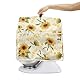 Poceacles Sonnenblumen Musik Noten Drucken Polyester Stand Mixer Abdeckung Frauen Küchengerät Organizer Tasche Abdeckung Küche Zubehör, Leicht zu Reinigen, L