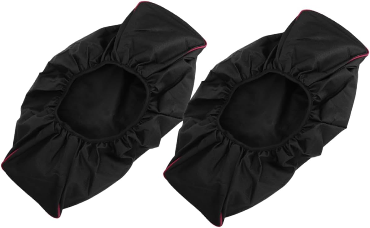 Uonlytech 2pcs Heavy Duty Winch Covers Uv Protection Oxford Cloth Elastic Band for Secure Fit Winch Accessories for Outdoor Use Car