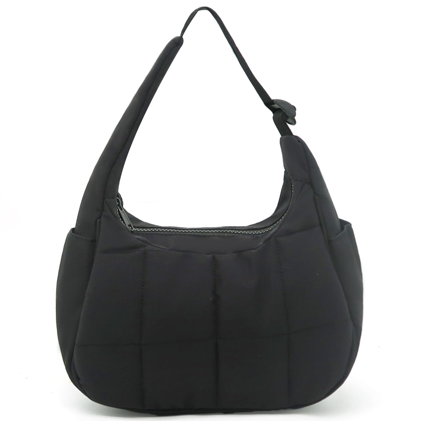 Lytosmoo Nylon Shoulder Bag for Women Small Crescent Puffer Purse Quilted Purses Bag Puffer Bag for Travel