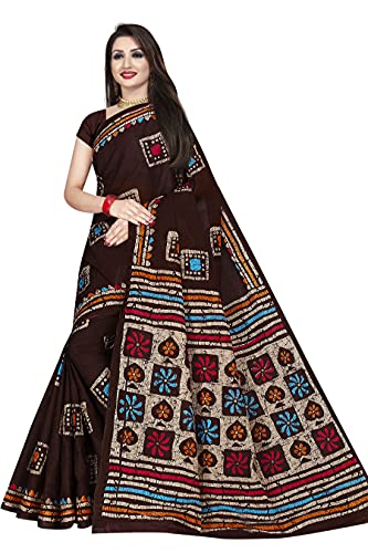 Image of TAMAIRA FASHION Mulmul Pure Cotton Saree For Woman Batik Printed |Office Wear Daily Wear Sarees For Women Without Blouse Piece(Available in 9 Colours)