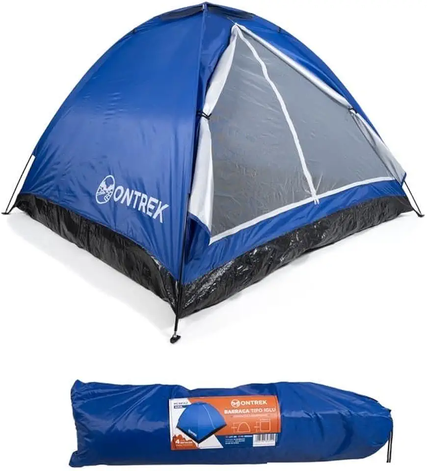 Barraca Camping 4 Pessoas Compacta Com Bag Tipo Iglu Ontrek