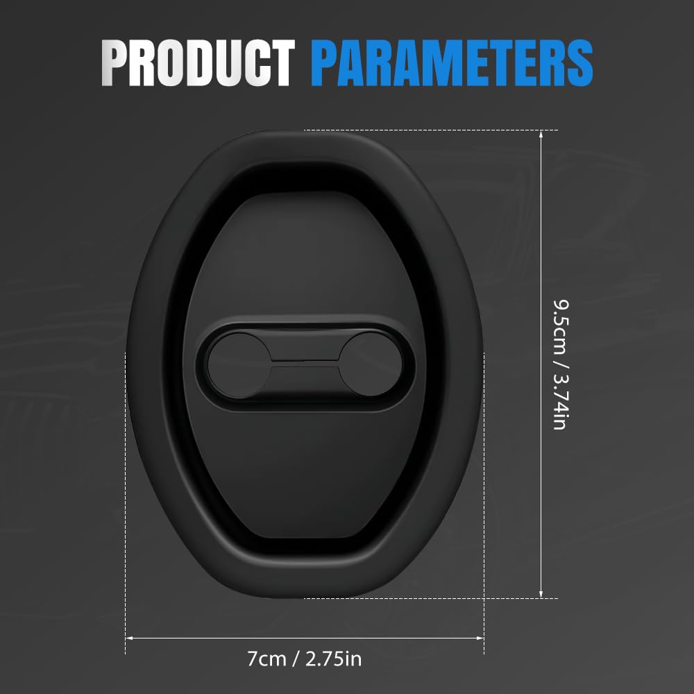 Car Silicone Door Latch Protective Cover 2025 Upgraded Silicone Car Door Lock Cover Universal Automotive Exterior Accessories for — view 8