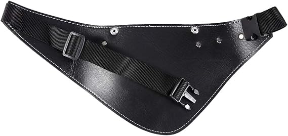 Scissor Holster with PU Leather Hairdressing Bag Pouch Holder with Waist Shoulder Belt Leather Scissor Bag for Hairdressers