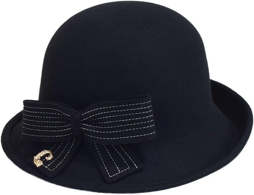 Autumn and Winter Beauty Hat Women's Versatile Top Shopping Warm Felt