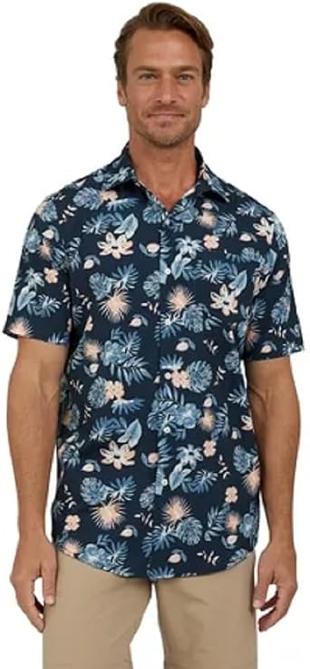 Chaps Mens and Big Mens Short Sleeve Everyday Performance Shirt, Sizes S-3XL