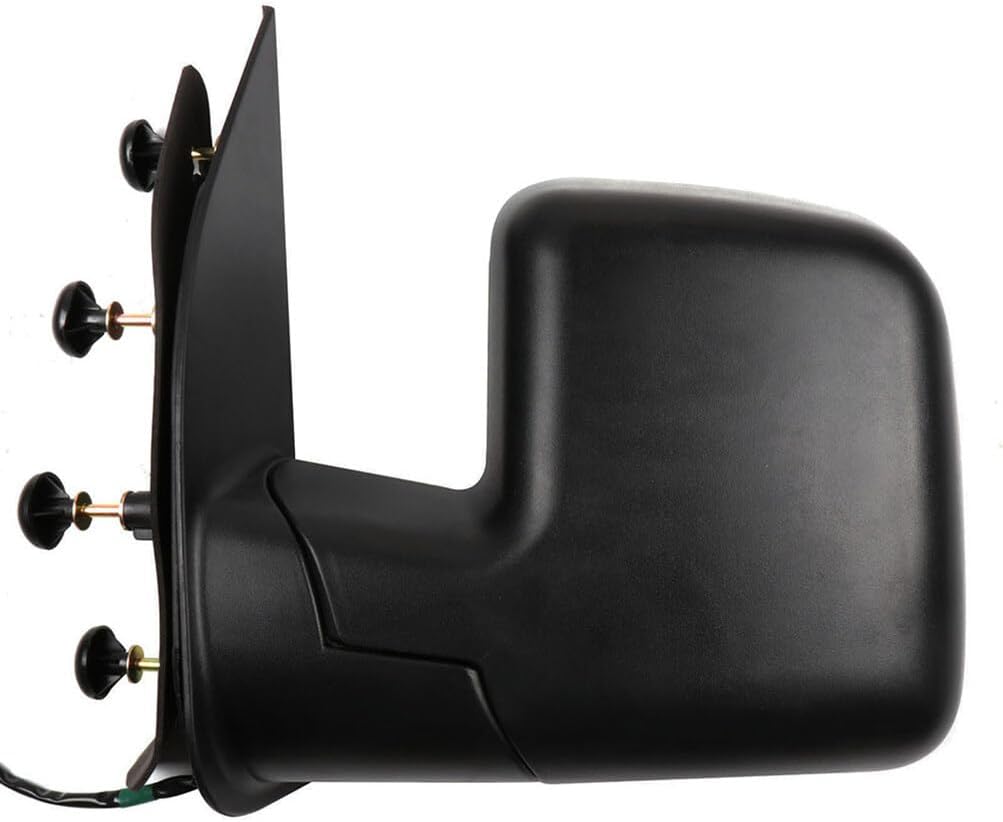 Driver and Passenger Side Black View Mirrors Fit for 2003-2013 For Ford E-150 E-250 2004-2013 E-350 E-450 Super Duty E-450 Power Adjustment Manual Folding Heated Exterior Mirrors