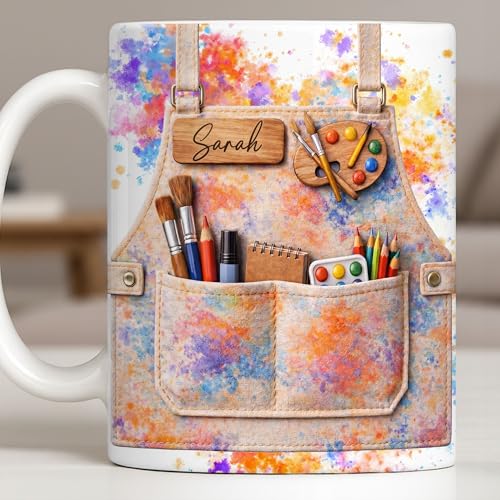 Taza personalizada para profesora con diseño elegante miniatura 5