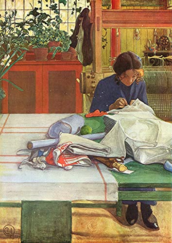 Home Comforts Larsson, Carl - Anna S.-12 Inch by 18 Inch Laminated Poster-Posters with Bright Colors and Vivid Imagery-Convenient 12 Inch by 18 Inch Size Fits Perfectly in Many Attractive Frames