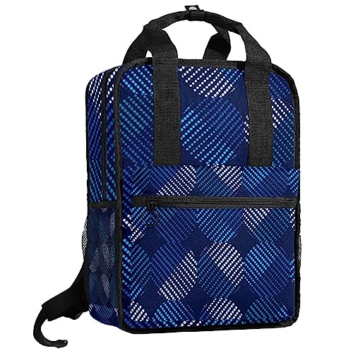 Sac à dos pour garçons avec bretelles réglables bleu à pois colorés