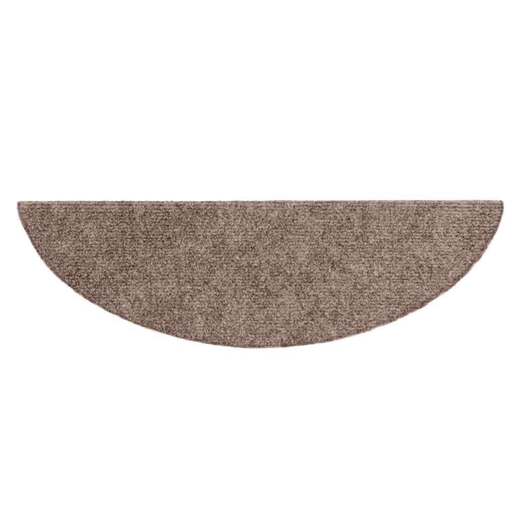 Samoprzylepne maty na schody, 30 sztuk, 56 x 17 x 3 cm, jasnobrązowe, antypoślizgowe, ochrona na drewniane schody, ochraniacze na schody, dywan na schody wewnętrzne, bezpieczeństwo