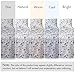 RUVANTI 100% Cotton Sheets – Queen Size Percale Bedding, Cooling & Breathable Floral Design, Durable with a Crisp, Soft & Comfortable Feel, 16