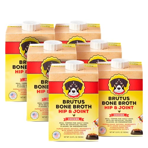 Brutus Chicken Broth for Dogs - All Natural Chicken Bone Broth fo...