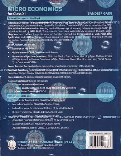 Image of Introductory Micro Economics For Class 11 - CBSE By Sandeep Garg (Examination 2026-27)
