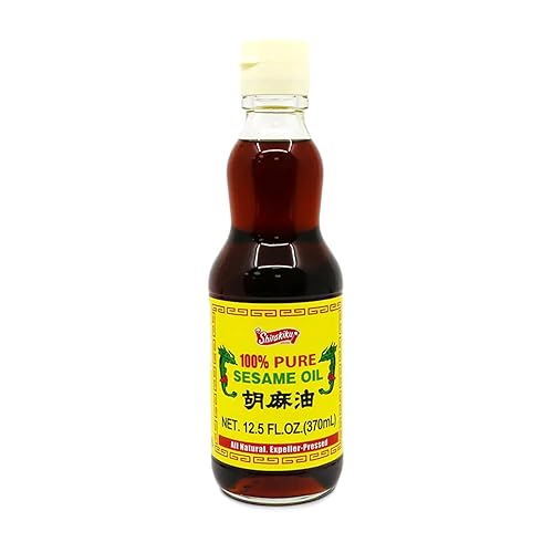Shirakiku Aceite de semilla de sésamo japonés puro y natural | Aceite de semilla de sésamo | Bajo en carbohidratos, sabor a sésamo, perfecto para