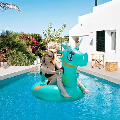 Bouées gonflables adultes pour plage et jeux d'été en extérieur dragon - 3