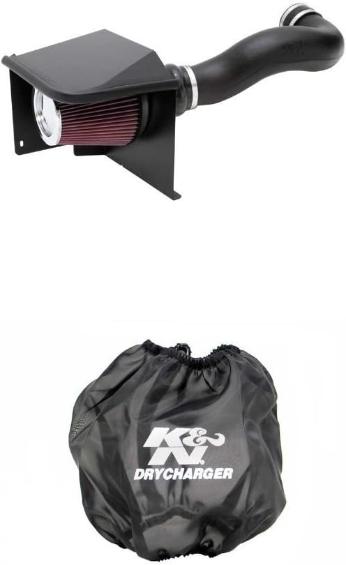 K&N 57-3058 Performance Air Intake System with Black Air Filter Wrap