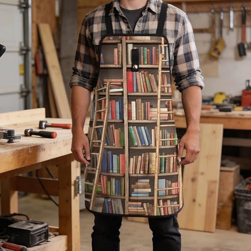 Delantal de trabajo con 8 bolsillos ajustable cruzado para hombre miniatura 5