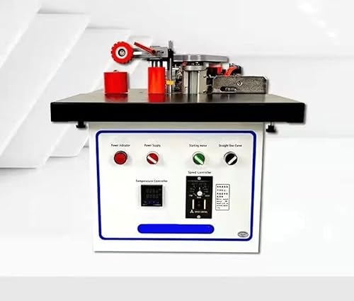 YUCHENGTECH Woodworking Edge Bander Banding Machine Automatic Belt Breaking Portable Edge Bander Double Sided Gluing Adjustable Speed Temperature 0~7.2m/min (220V)
