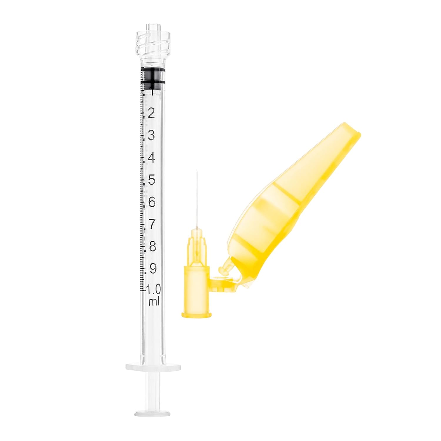 Sol-Millennium SOL-Care 1ml Luer Lock Syringe w/Safety Needle 30G*1/2 (Needle Aside), 30g 1/2 inch : Industrial & Scientific
