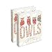 COMIX 2 Pack Letter Size, Heavy Duty Premium Designer 3 Round Ring Binder 1 Inch, (A2134) BACK TO SCHOOL/CAMPUS (Staring Owls)
