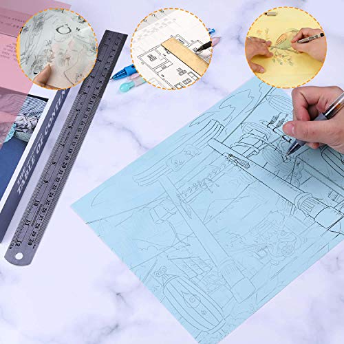 Shynek SVP-05 Colored Vellum Paper, Shynek 50 Sheets 10 Colors Transparent Vellum Paper 8.5 X 11 Translucent Printable Clear Vellum Sheets thumb #5