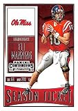 Eli Manning football card (Ole Miss Rebels Giants) 2016 Contenders Draft Picks #37