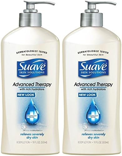 Suave Advanced Therapy Hydrators Skin Lotion Pump,18 Fl Oz (Pack of 2)