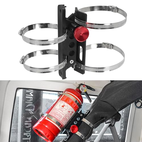 Soporte de extintor para moto universal abrazadera chasis antivibración 7