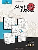 Samurai Sudoku Puzzle Books  Master Collection, Volume 1 - Level: Easy: Super Sudoku Challenges in the Legendary Samurai Style, for Adults and Kids, ... Large Puzzles, Killer Solutions at the Back