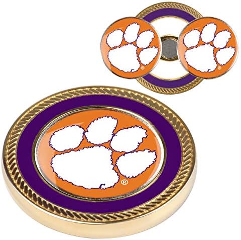 LinksWalker Clemson Tigers - Challenge Coin / 2 Magnetic Golf Ball Markers