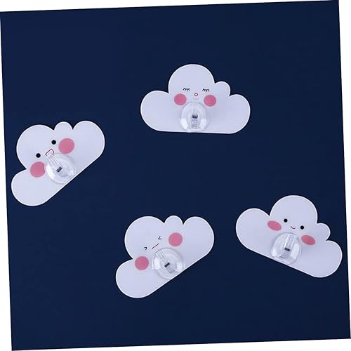 Miniatura 2 de Didiseaon 36 piezas de gancho de nube lindo gancho mochila llavero lindo ganchos de pared decorativos gancho de pared ganchos adhesivos de nube
