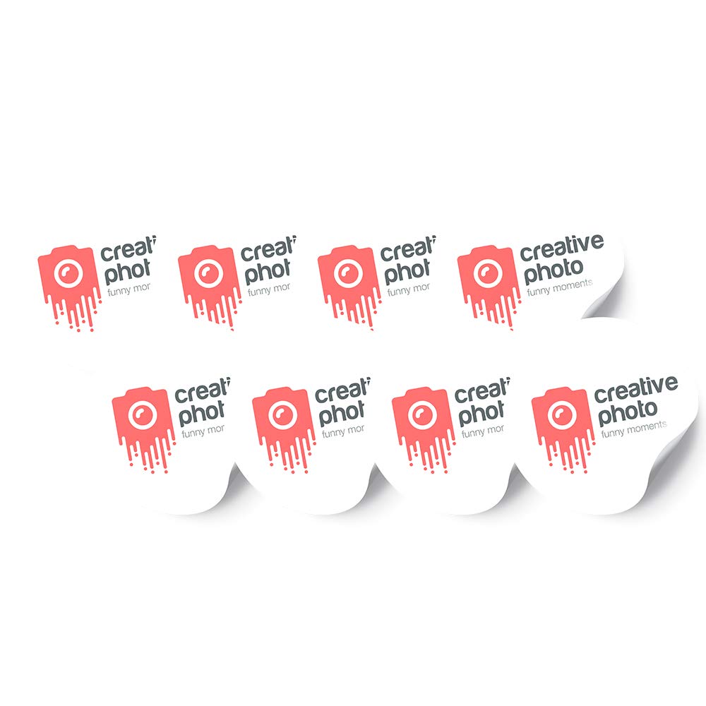 45mm Circular Round Custom Printed Vinyl Stickers Personalised to Your Logo, Company or Business with Free Design. (75 Stickers)