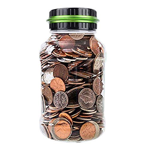Winnsty Coin Piggy Bank Saving Jar, Digital Coin Counter with LCD Display Large