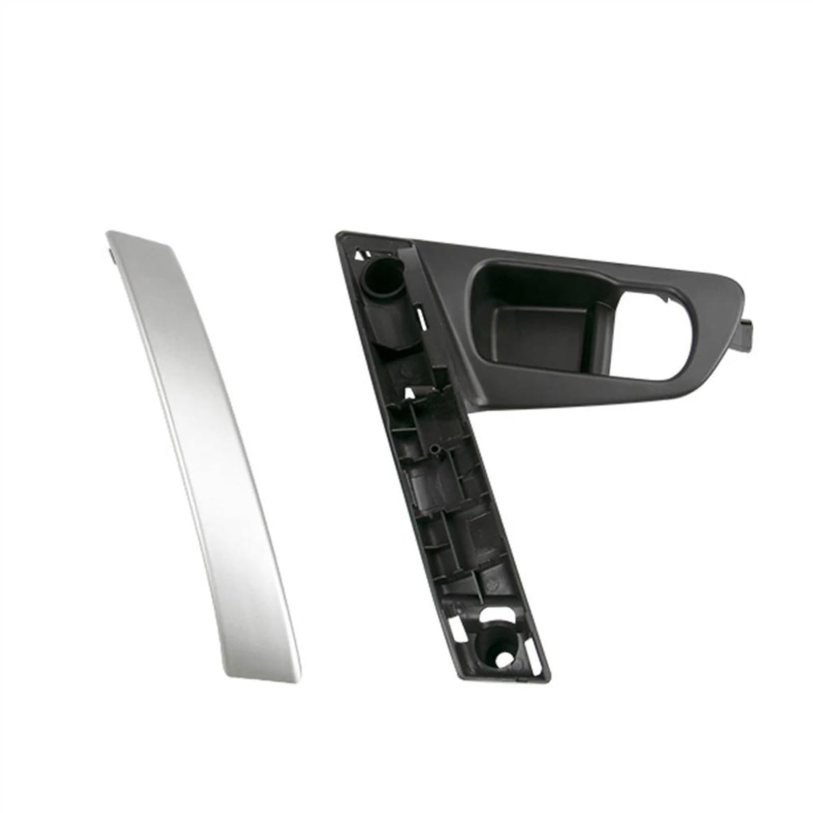 Blnetu Right Handle Silver For Nissan For Qashqai J10 2007-2015 80945-Je50a 80944-Je50a Car Door Handle Base Internal Handle Handle Cover (Right Handle Silver)