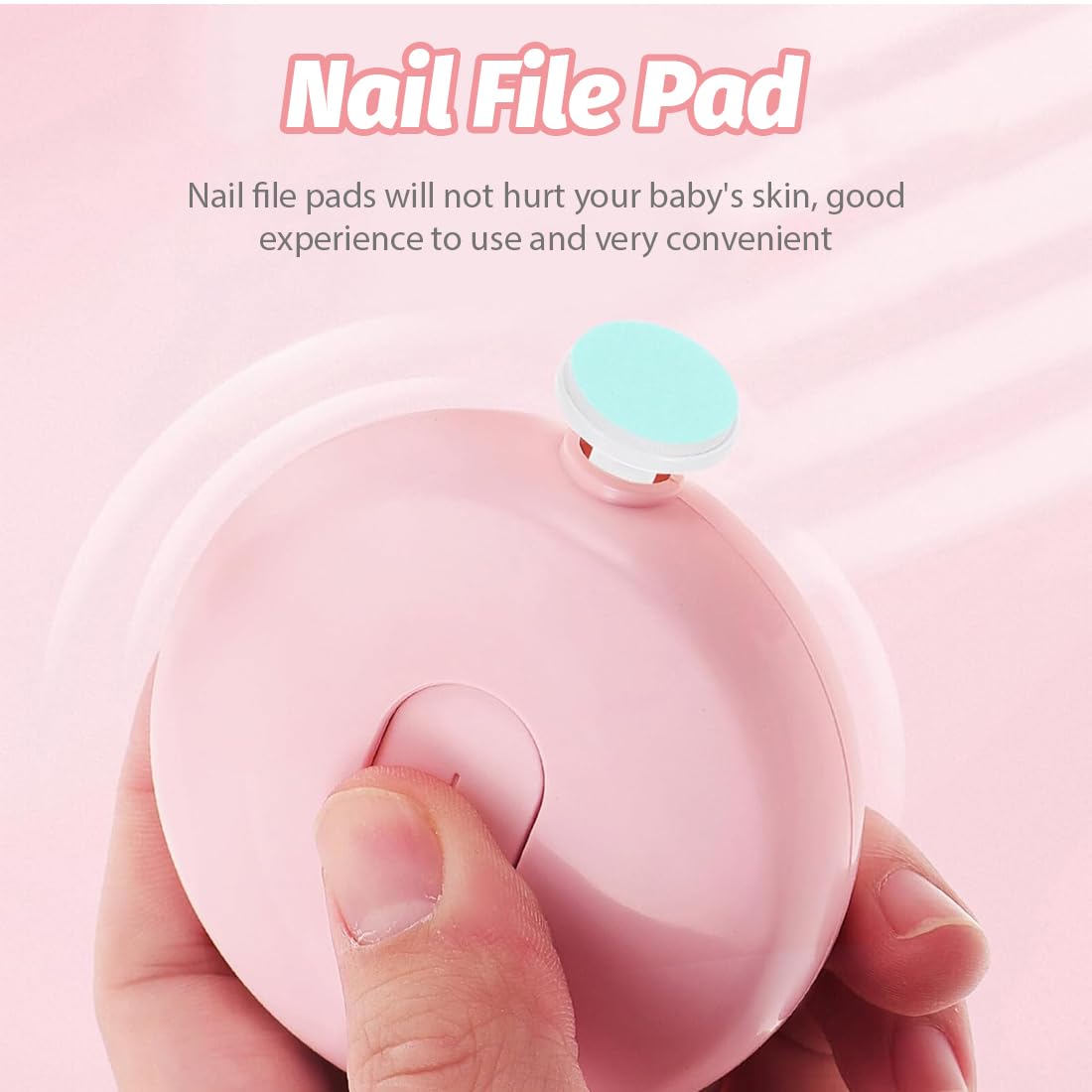 JEYORZY 12 Pièces Lime à Ongles Électrique pour Bébé Tampons de Rechange pour Coupe-Ongles Kit de Coupe Ongle Bebe Têtes de Meulage Remplacables pour Nouveau Né Enfant et Adulte Orteils