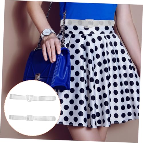 2Pcs Transparent Waist Belts for Women Casual Dress Straps Comfortable and Breathable Versatile for Jeans and Daily Wear3