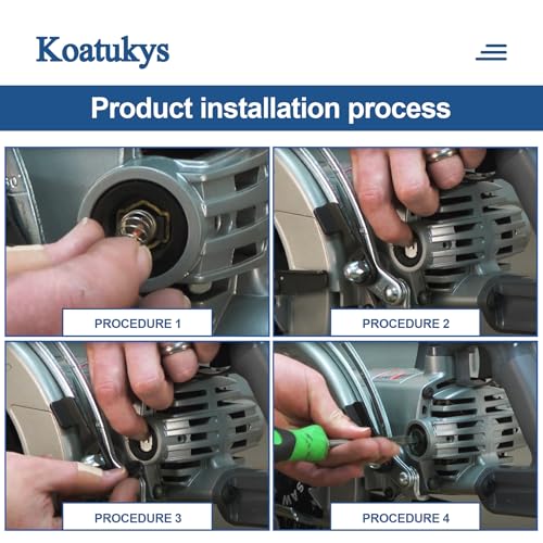 Koatukys 1619X01351 Carbon Brush for Skil Bosch 2610912980 2610320391 1619X08020 1619X07410 Compatible with HD77 - S77 CIR Saw (6/Pack)