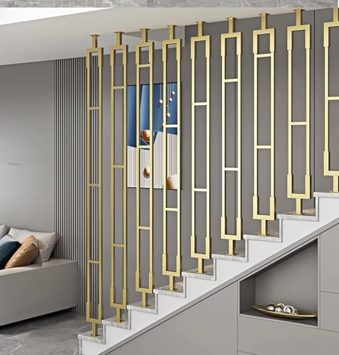 Balaustres de hierro forjado con barandilla de seguridad resistente para interiores elegantes 3