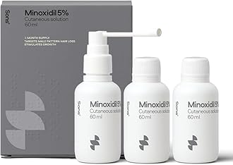 Sons Minoxidil 5% Spray for Men (3x60ml), Clinically Proven Hair Regrowth & Thickening Formula, Anti-Hair Loss Treatment, Stimulates Follicles, Easy to Use Precision Application System, Made in EuropeClimatePartner certified
